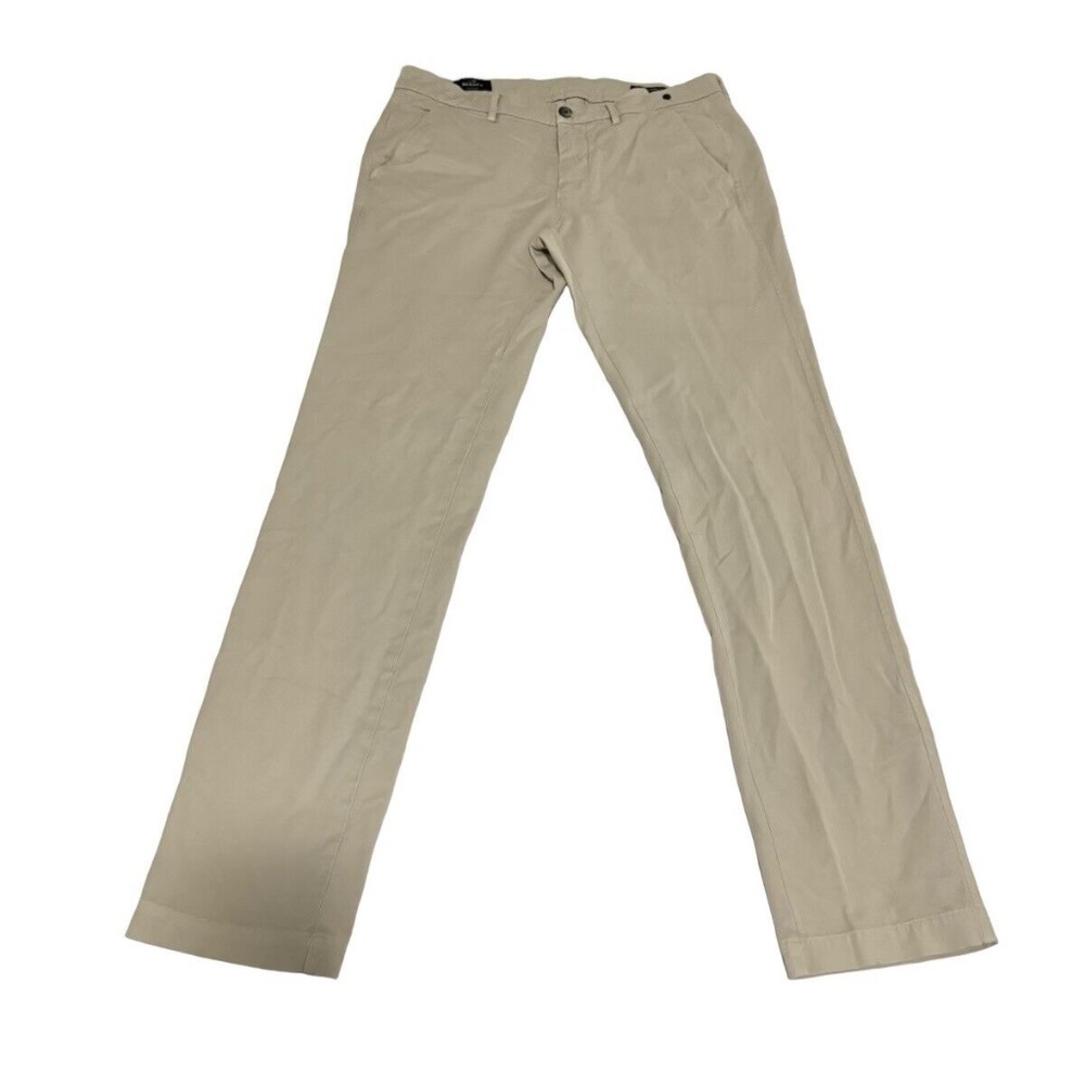 Mason's Pants 34 Craft Labor Zip Fly Stretch Flat Front Casual Italy